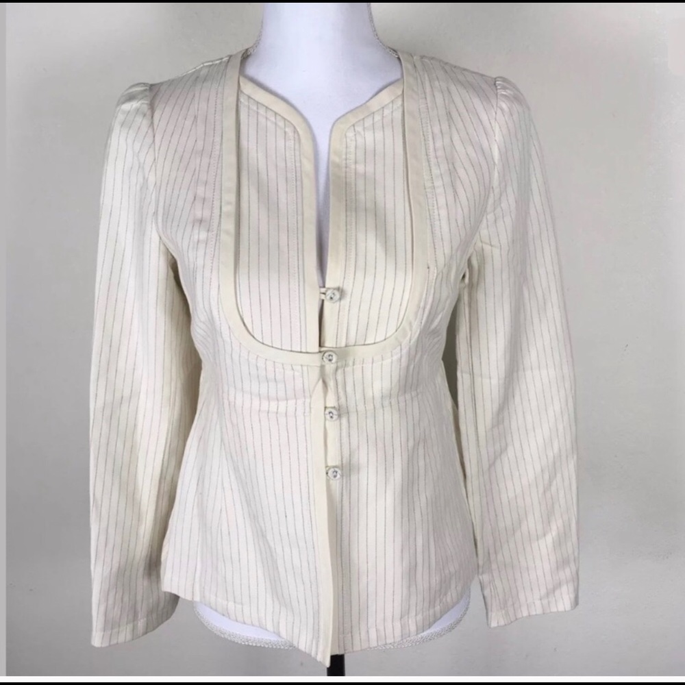 Banana Republic pinstriped blazer